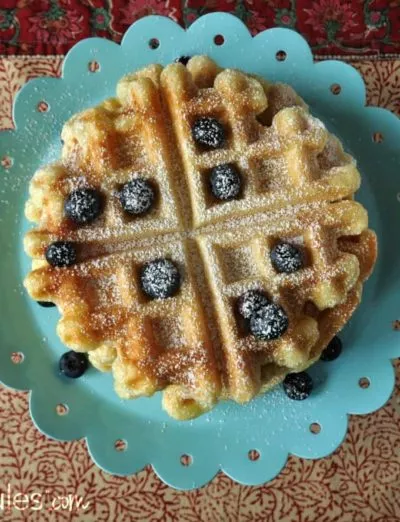 gluten free Belgian Waffles - gfJules pancake waffle mix