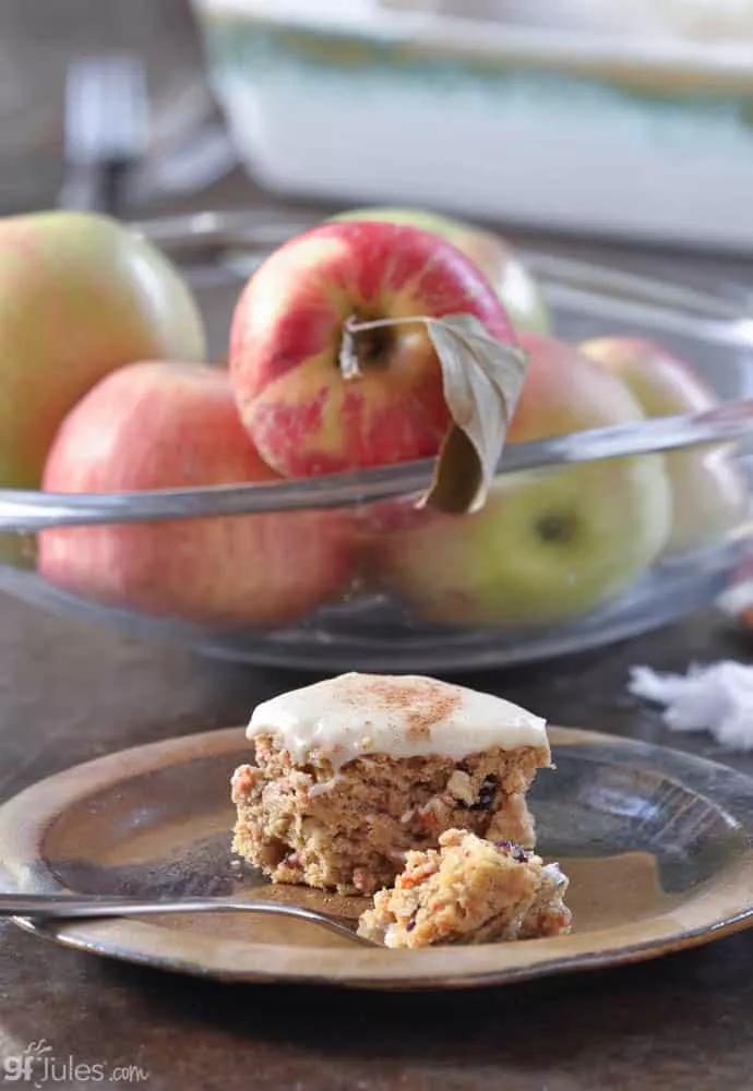 gluten free apple cider cake v