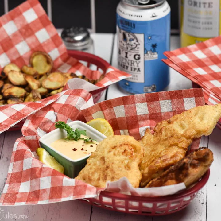 Beer Battered Fish and Chips - Classic Recipe! - Julie's Eats & Treats ®,  fish and chips 