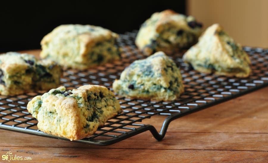 gluten free blueberry scones