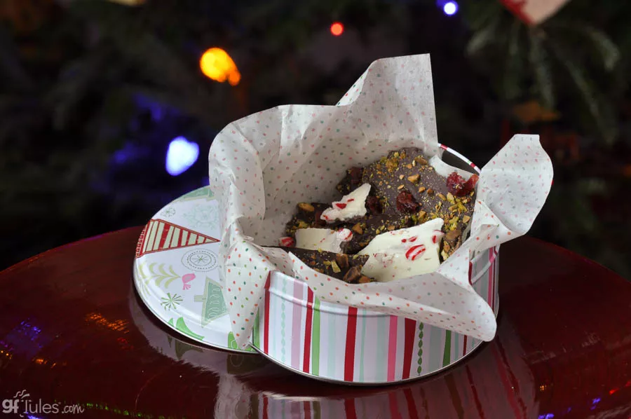 gluten free chocolate bark candy tin 2 | gfJules