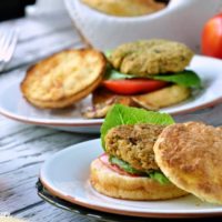 gluten free crabcake on gluten free bun gfJules.com