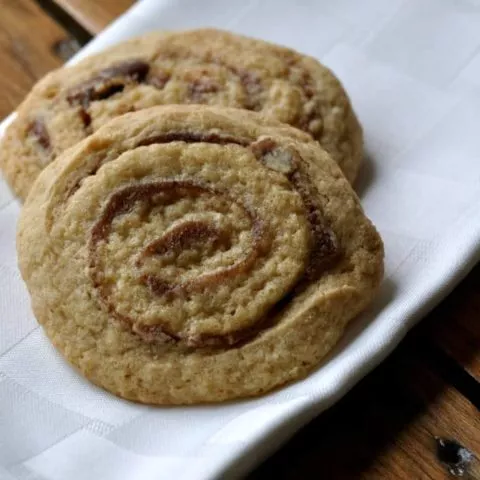 gluten free date pinwheel cookies