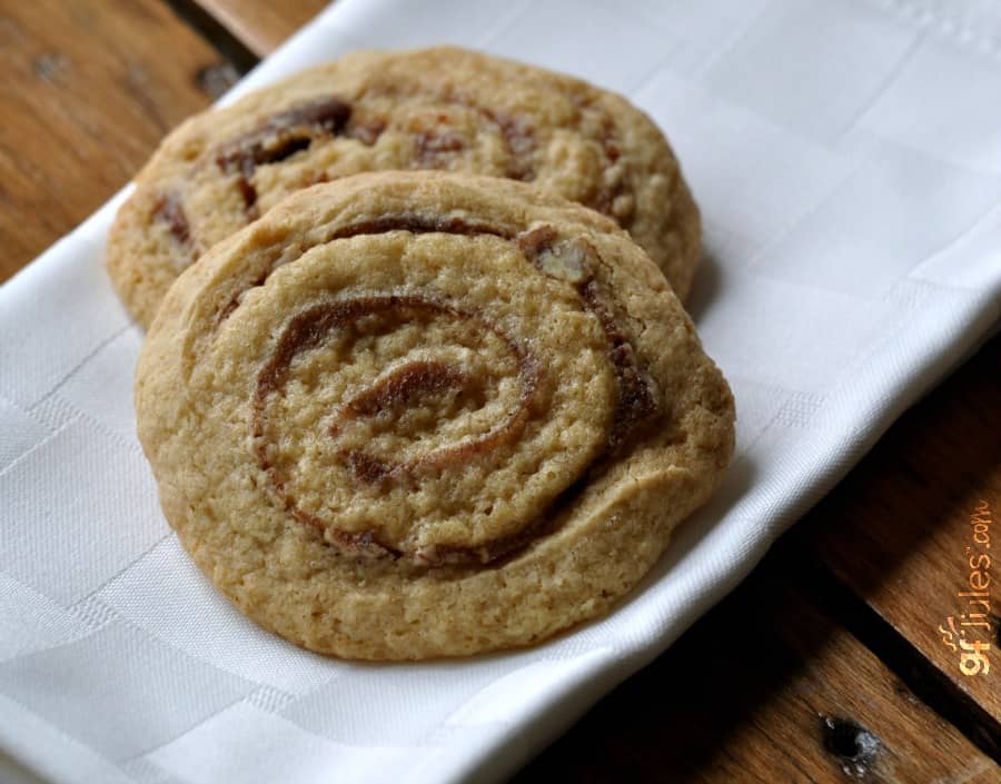 gluten free date pinwheel cookies