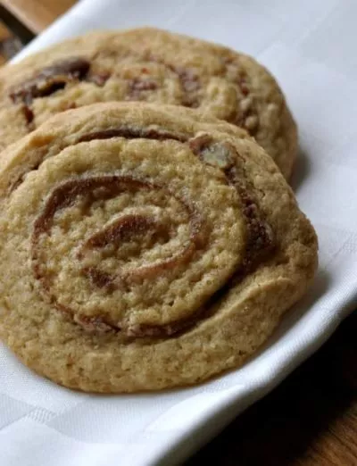 gluten free date pinwheel cookies