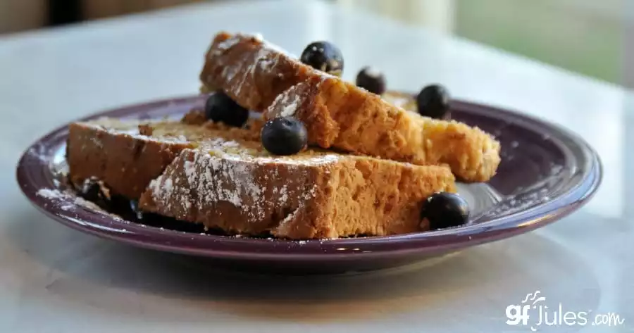 gluten free french toast casserole with blueberries -gfJules