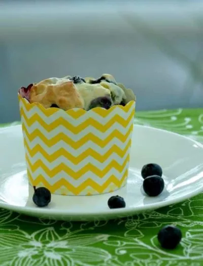 gluten free lemon blueberry muffin chevron