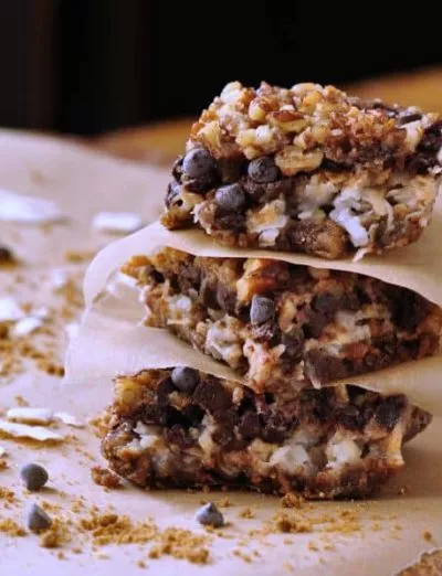 gluten free magic bars stack