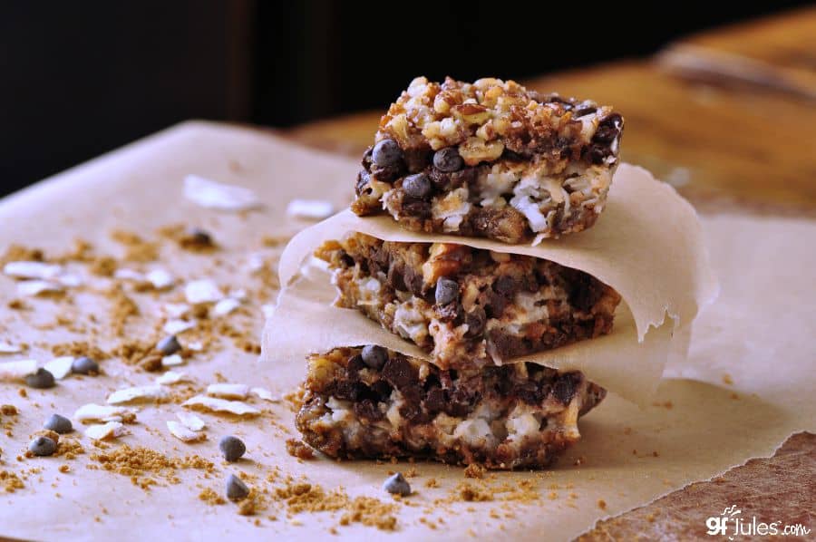 gluten free magic bars stack