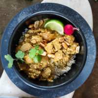 gluten free massaman curry in bowl CU