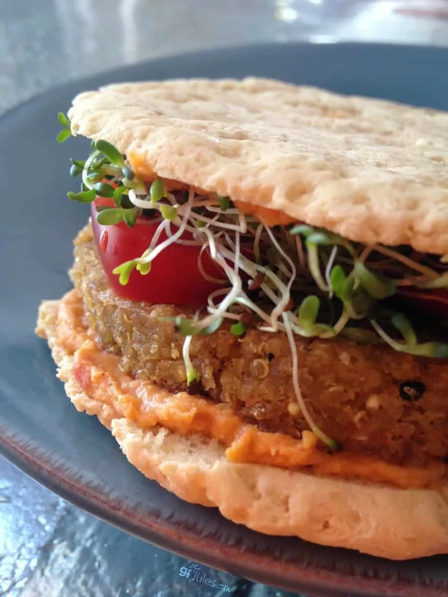 sándwich de pita sin gluten