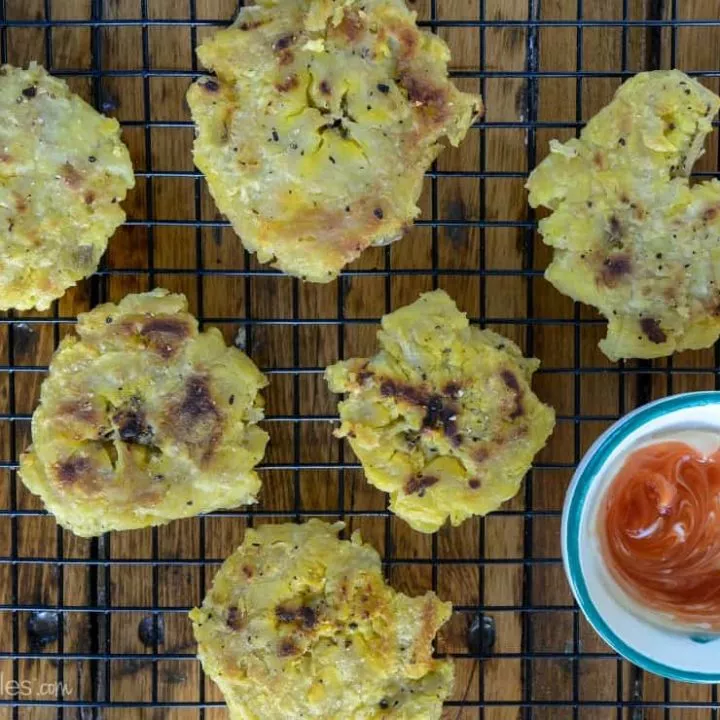 gluten free plantain tostones