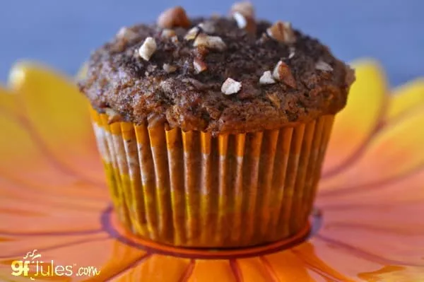 gluten free pumpkin zucchini muffin