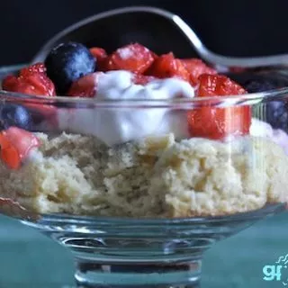 gluten free shortcakes red white and blue