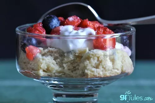 gluten free shortcakes red white and blue