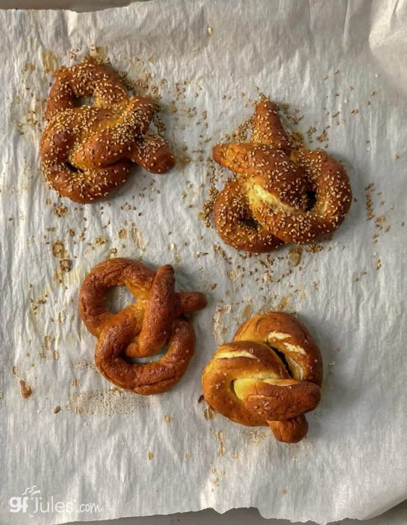 gluten free soft pretzels after bake