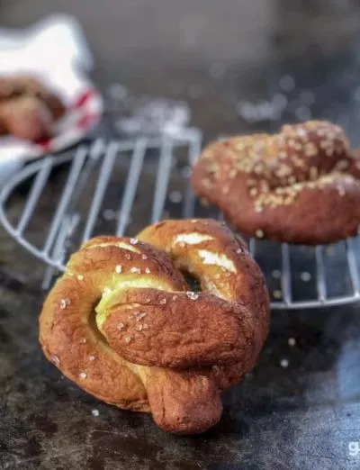 gluten free soft pretzels with rack CU