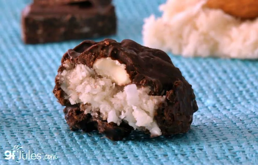 gluten free vegan almond joy bite - gfJules