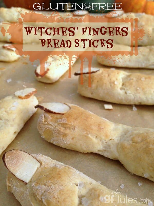 gluten free witches fingers bread sticks