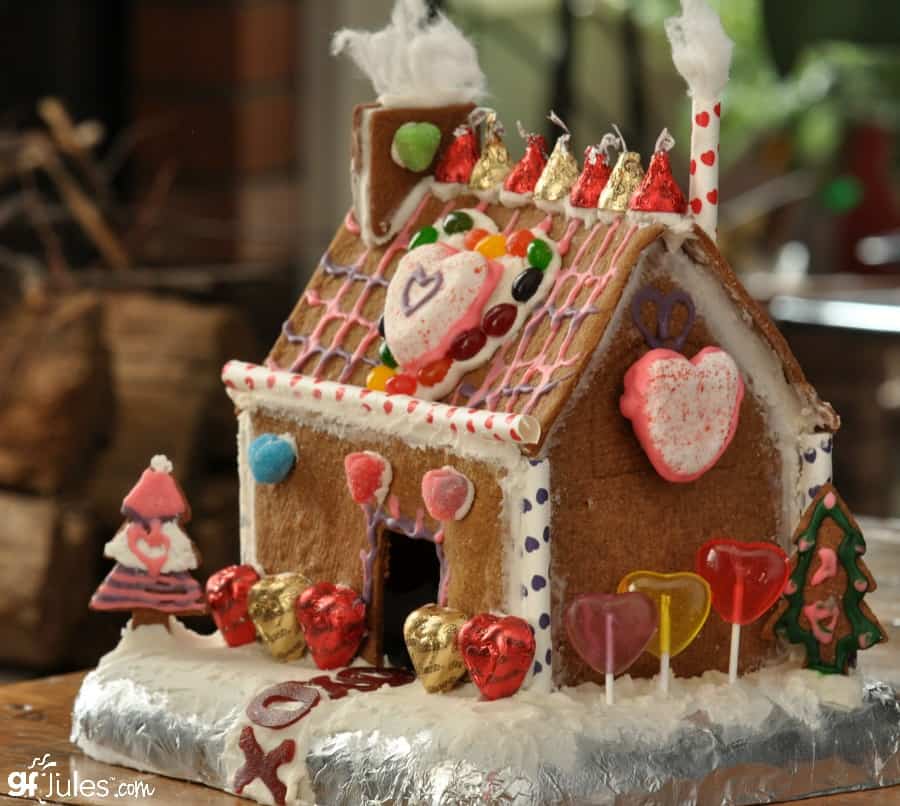 glutenfree valentine's gingerbread house