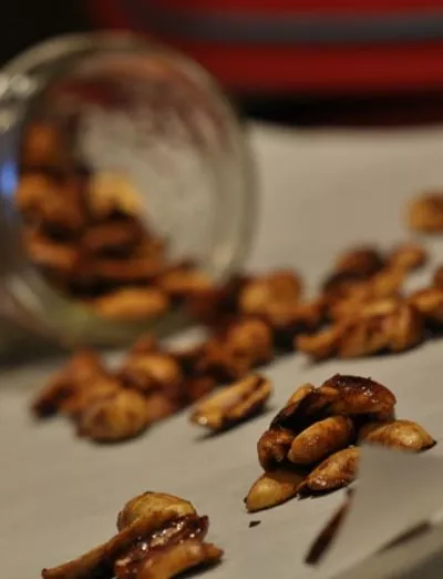 gluten free maple glazed nuts