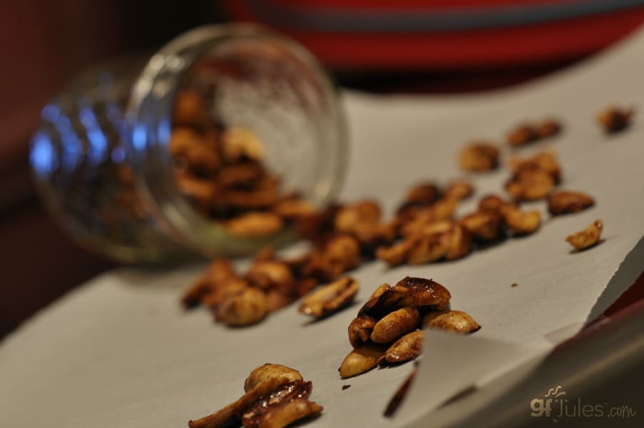 gluten free maple glazed nuts