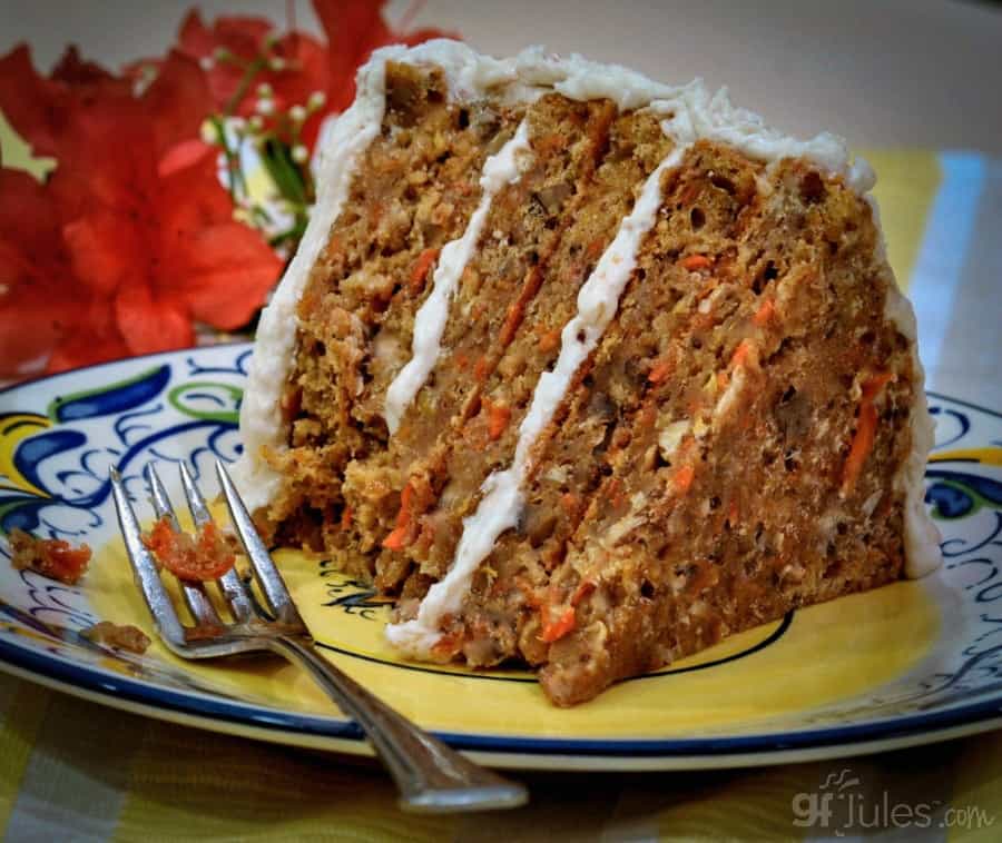 secret ingredient gluten free carrot cake