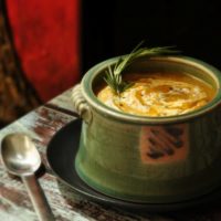 vegan butternut squash soup banner