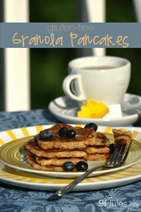 Much more than just a pancake, these gluten free granola pancakes are full of flavor, texture and nutrition to start your day off right!