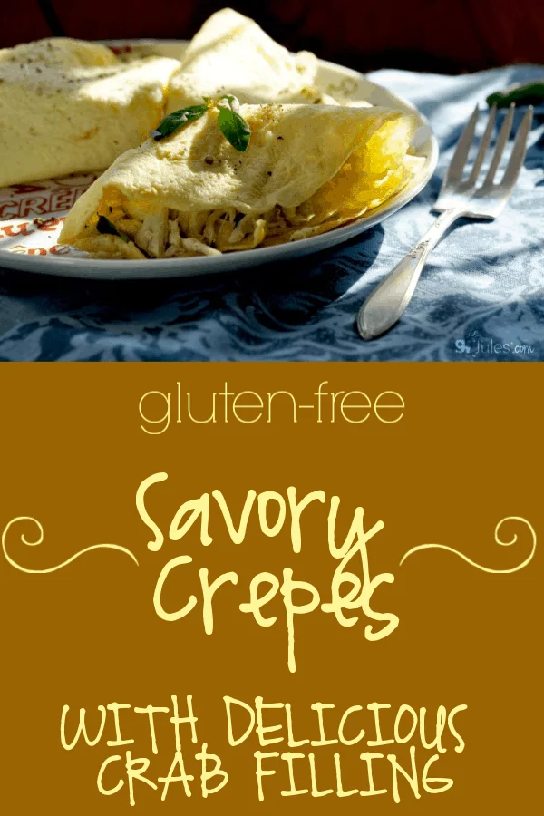 Crêpes are one of life's sweetest pleasures, but they can be savory, too! This versatile gluten free crêpes recipe can be filled with whatever you like!