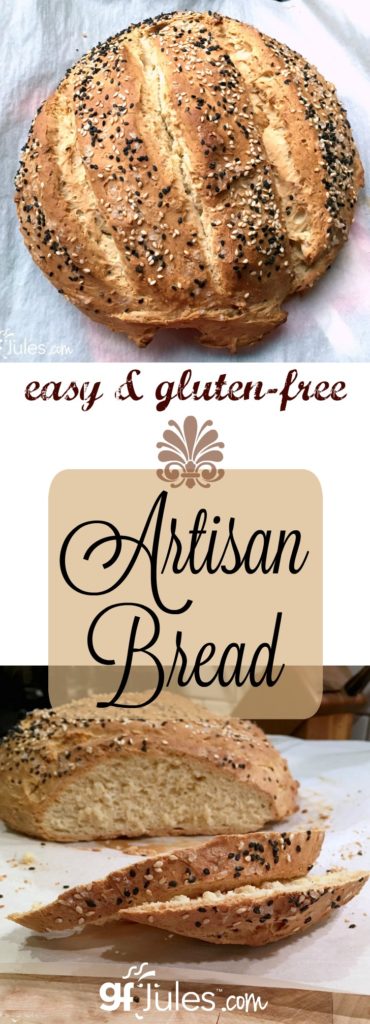Making gluten free artisan bread is not only possible, it's downright easy! You don't even need a bread pan to make a gorgeous crusty gluten free loaf!