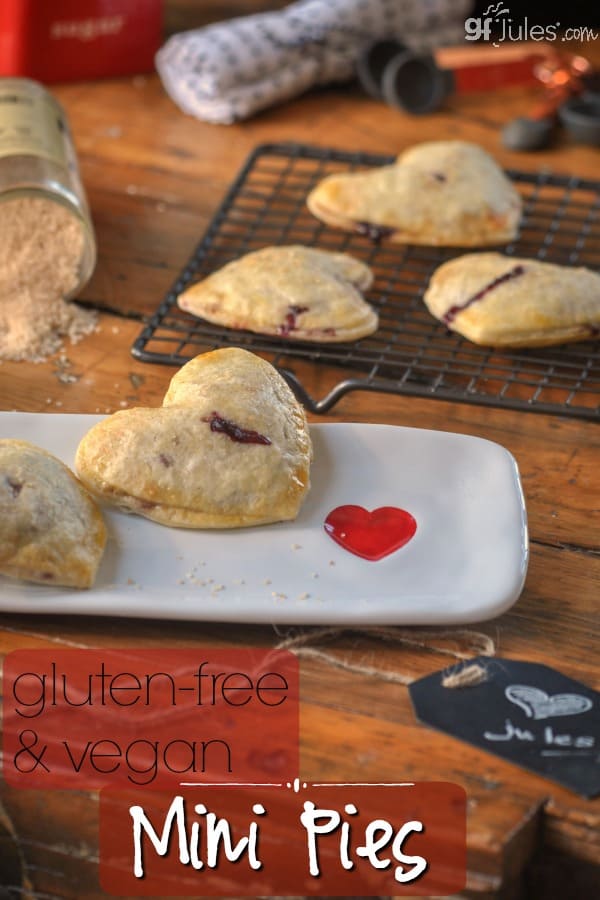 vegan and gluten free mini pies gfJules
