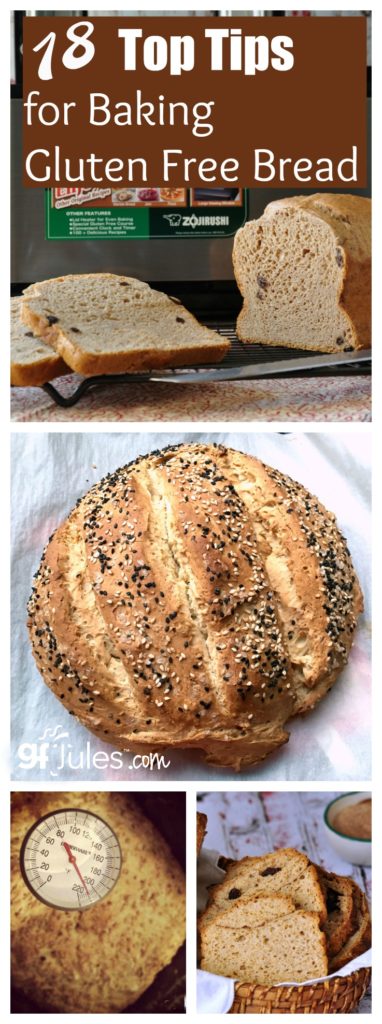 18 Top Tips for Baking GREAT Gluten Free Bread gfJules.com