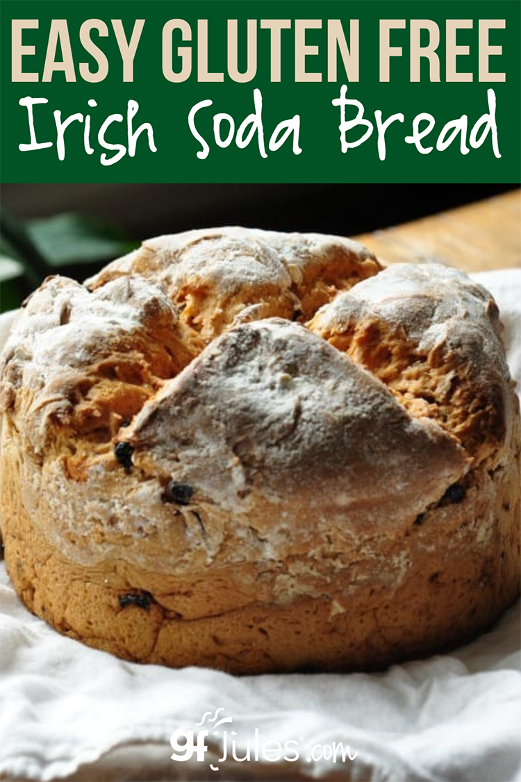 Gluten Free Irish Soda Bread Recipe - gluten free recipes - gfJules