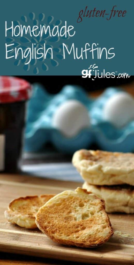 Homemade Gluten Free English Muffins - gluten-free and dairy-free. So easy, you'll always want to have these around! | gfJules.com