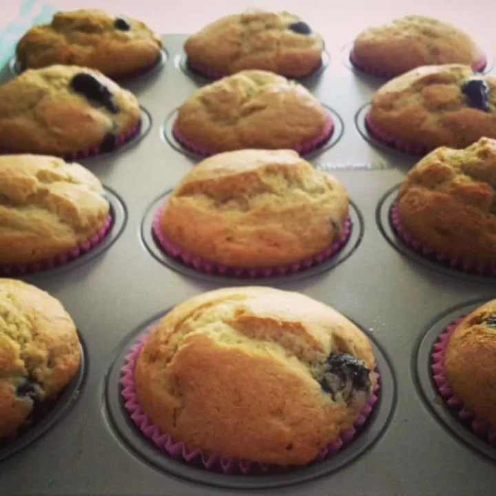 Banana Blueberry Muffins