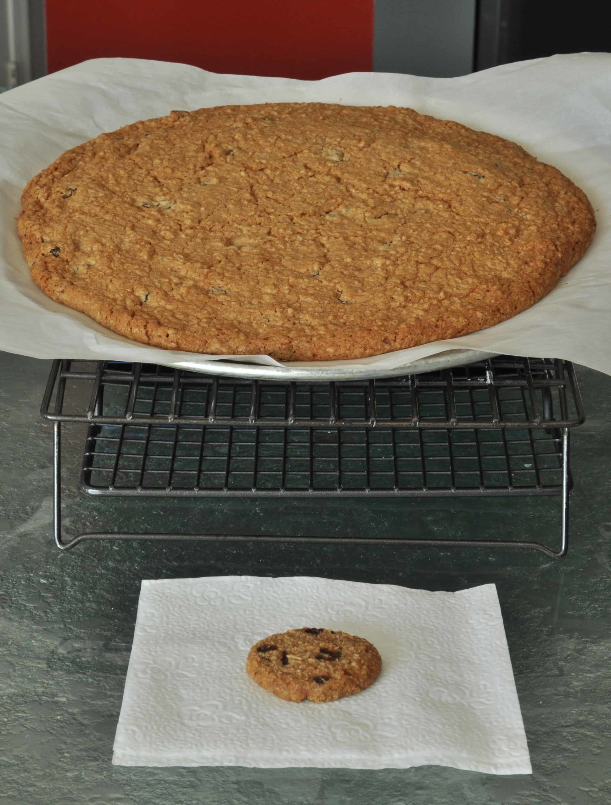 Giant gluten free cookie