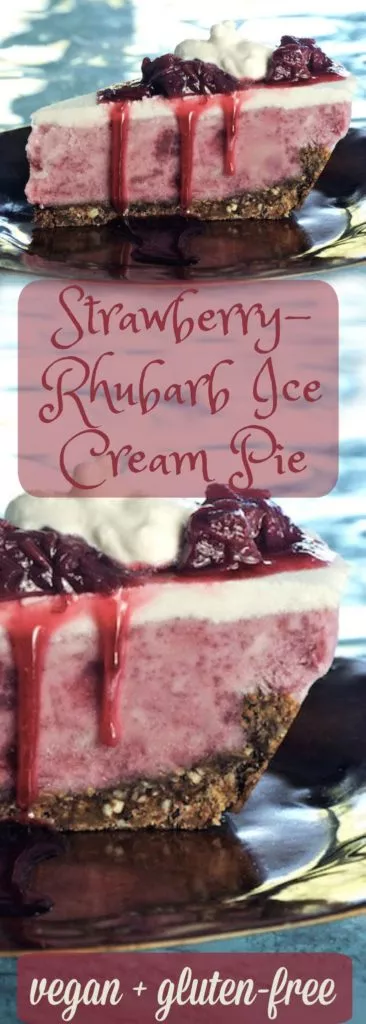 Strawberry Rhubarb Ice Cream Pie gfJules