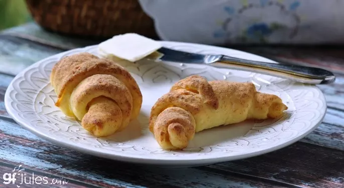 gluten free crescents with butter - gJules