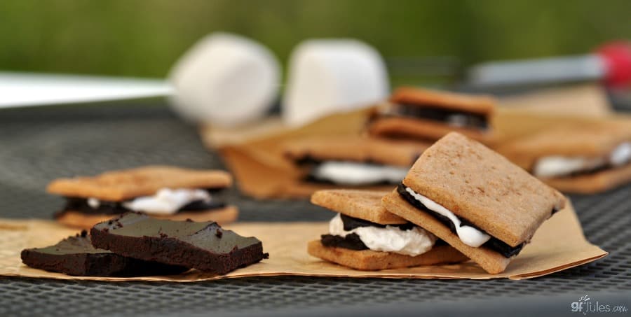 vegan s'mores cookies and chocolate