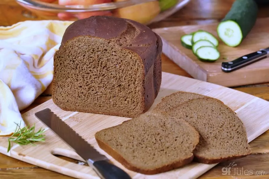 gluten free pumpernickel loaf gfJules.com