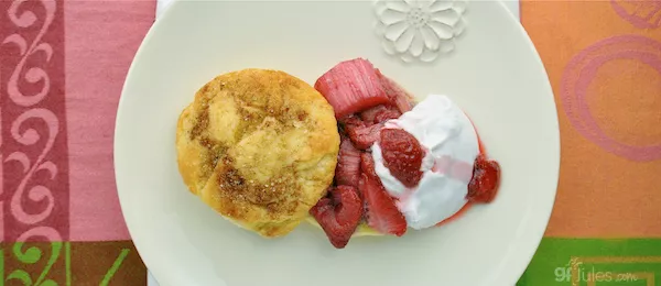 strawberry rhubarb shortcake BlogBanner | gfJules