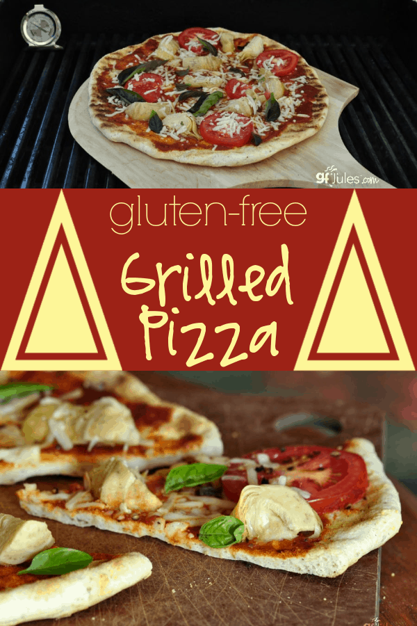 Summer is the perfect time for a grilled gluten free pizza! No heating up the kitchen, faster cooking, and great smoky, grilled flavor. So much to love!