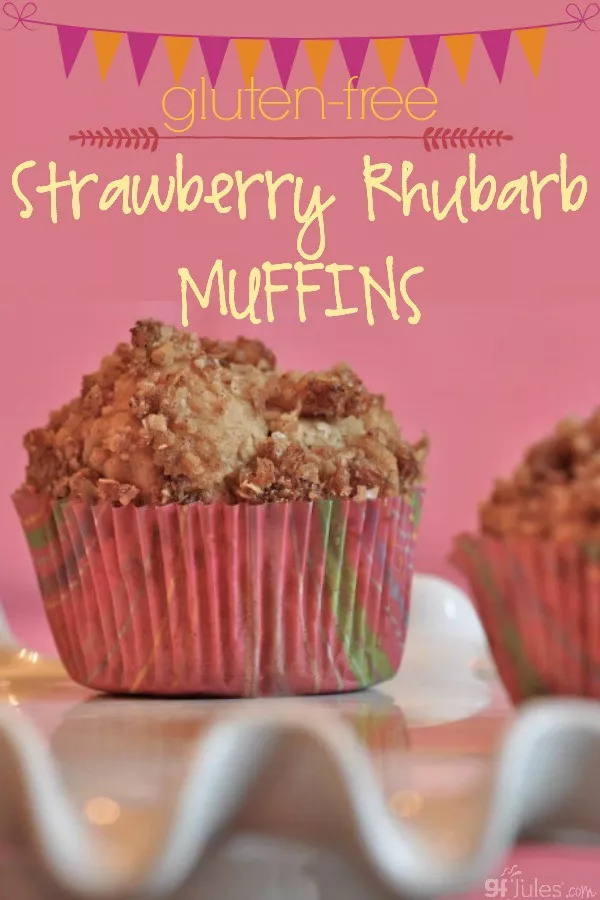 Gluten Free Rhubarb Streusel Muffins - Everyday Gluten Free Gourmet