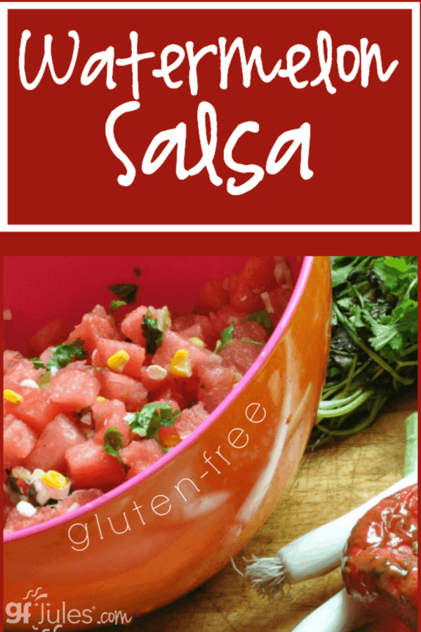 This refreshing watermelon salsa is the perfect summer side!