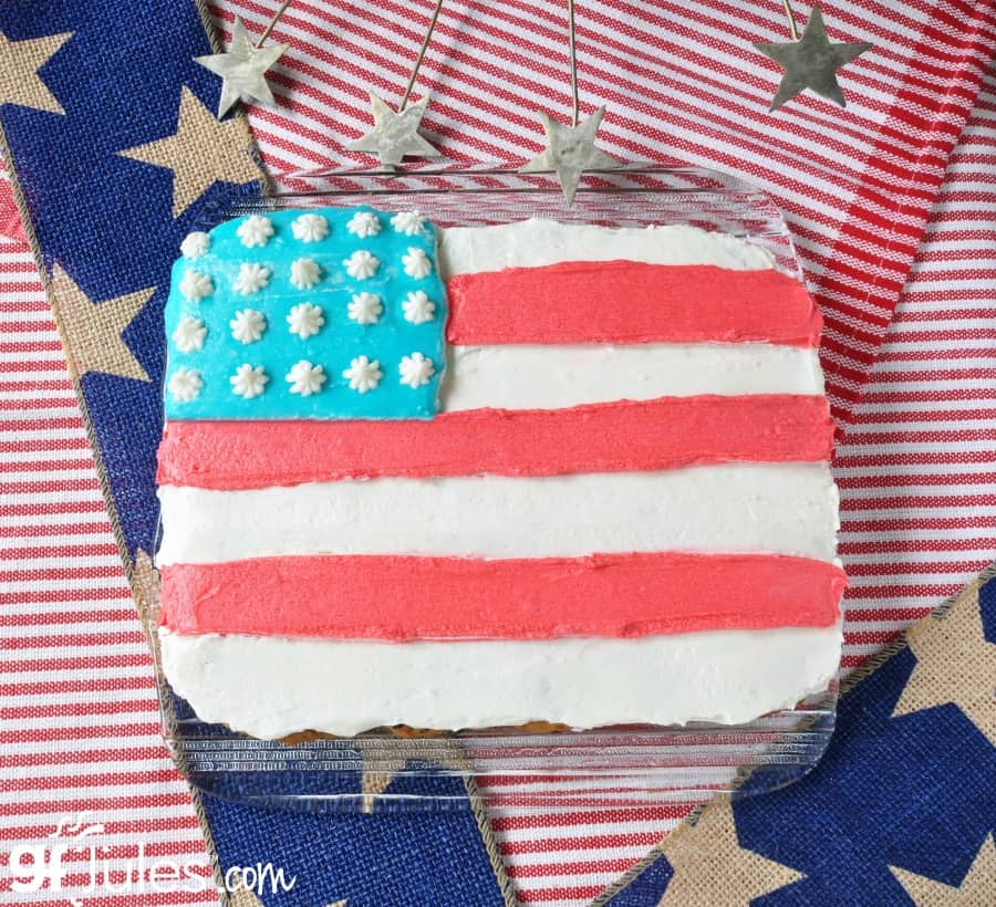 giant gluten free flag cookie