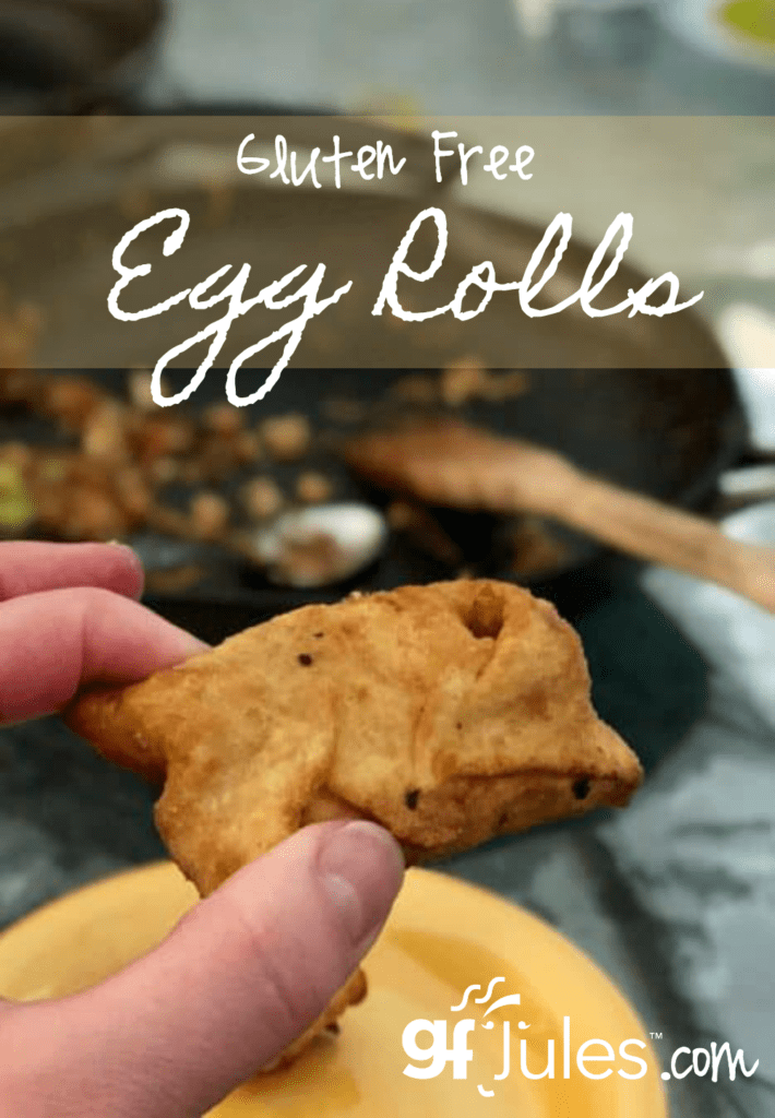 Gluten Free Eggroll Recipe - try with gluten free wonton wrappers - gfJules