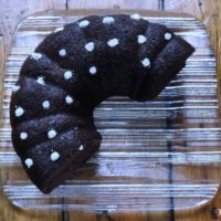 gluten free chocolate zucchini cake half - gfJules