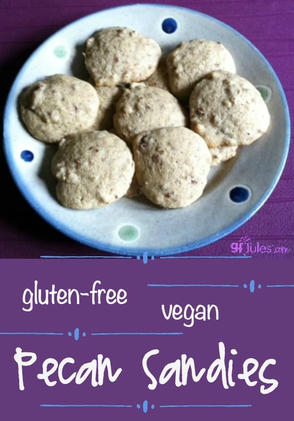 Gluten Free and even Vegan Pecan Sandies like you remember! Bringing back a classic! gfJules