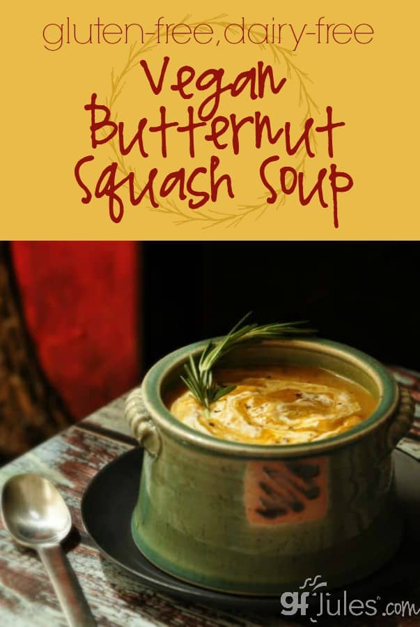 Vegan Butternut Squash Soup, dairy free, gluten free